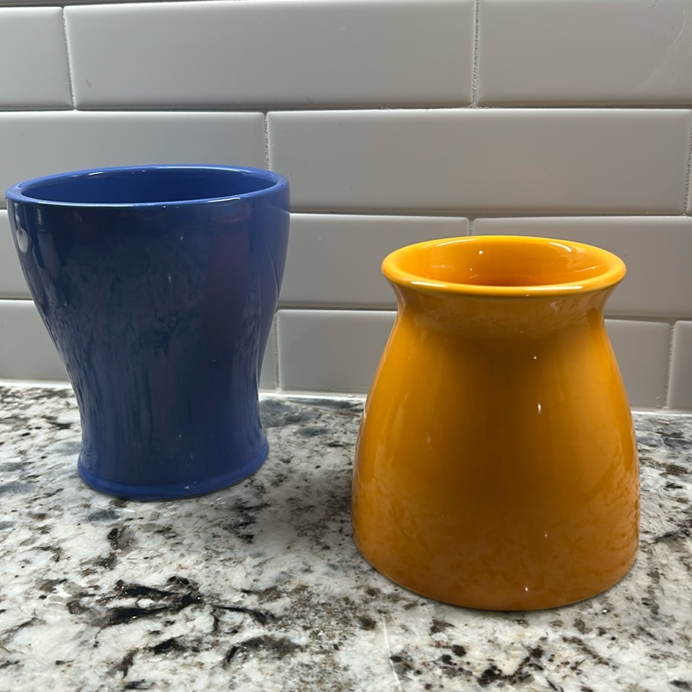 Ceramic Flower Vases Set of 2 Add a Pop of Color Anywhere to Your Decor